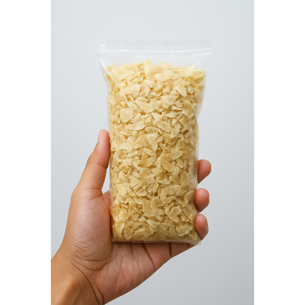 

Emping remukan mentah Sortiran Siap Goreng