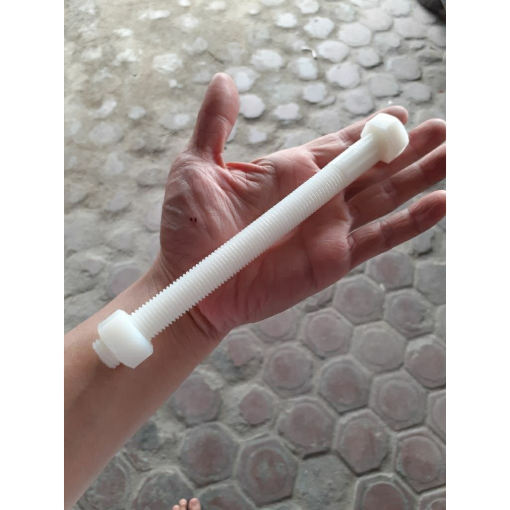 Baut plastik M16 x 180mm baut nilon mur nylon anti karat