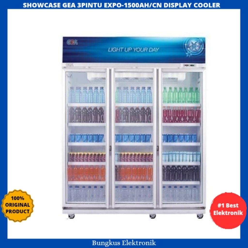 SHOWCASE GEA EXPO-1500AH/CN 3PINTU LEMARI PENDINGIN MINUMAN 3PINTU SHOWCASE GEA