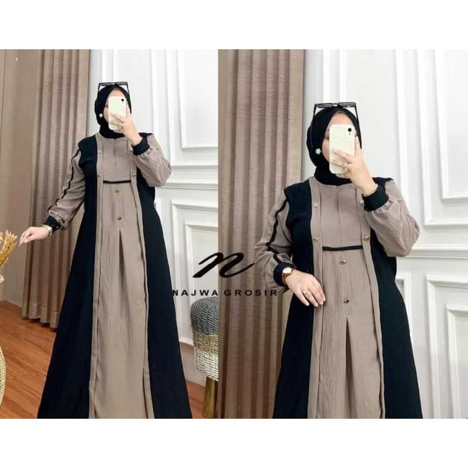 Gamis syari Medina Ikhwani - Gamis Mewah