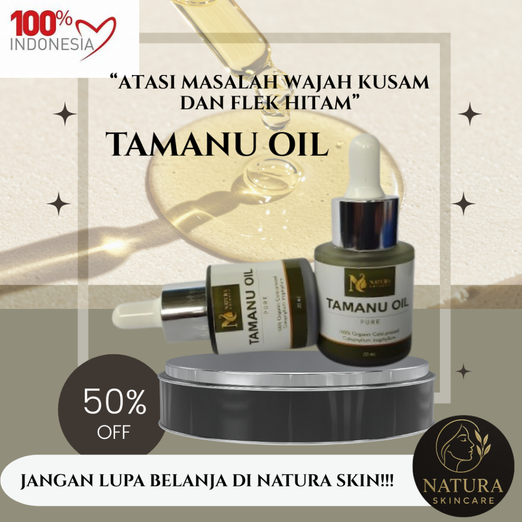 Minyak Rambut TAMANU OIL Atasi Masalah Kesehatan rambut Original BPOM 10ml Laki Perempuan