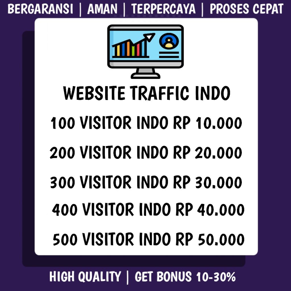 SEO BACKLINK Website Traffic Visitor Indonesia Termurah Real Aktif Permanen No Drop Bonus++