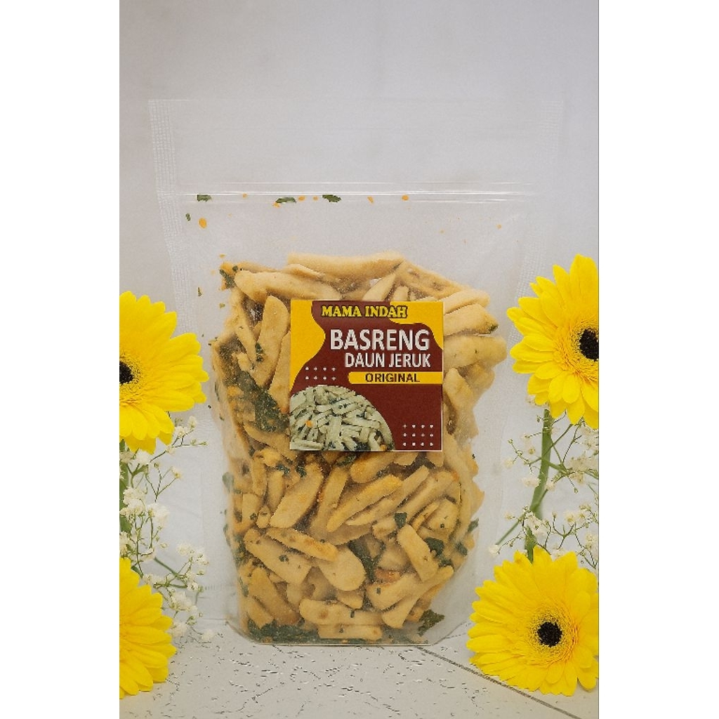 

BASRENG DAUN JERUK ORIGINAL,gurih,kriuk,mantap,bumbu melimapah,ukuran 500 gram