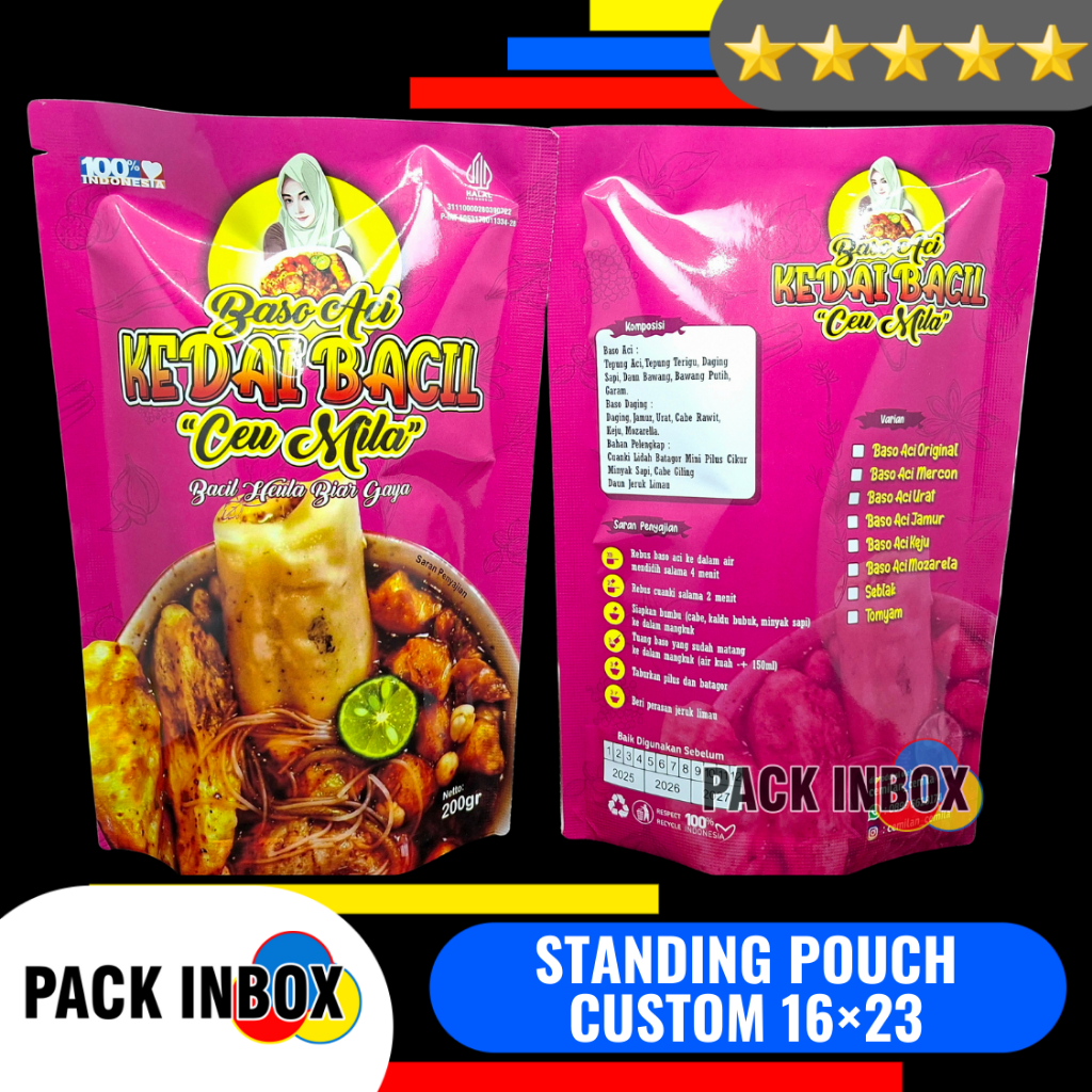 STANDING POUCH 16x23 CUSTOM DESAIN FULL COLOR STANDING POUCH CUSTOM DESAIN 16×23