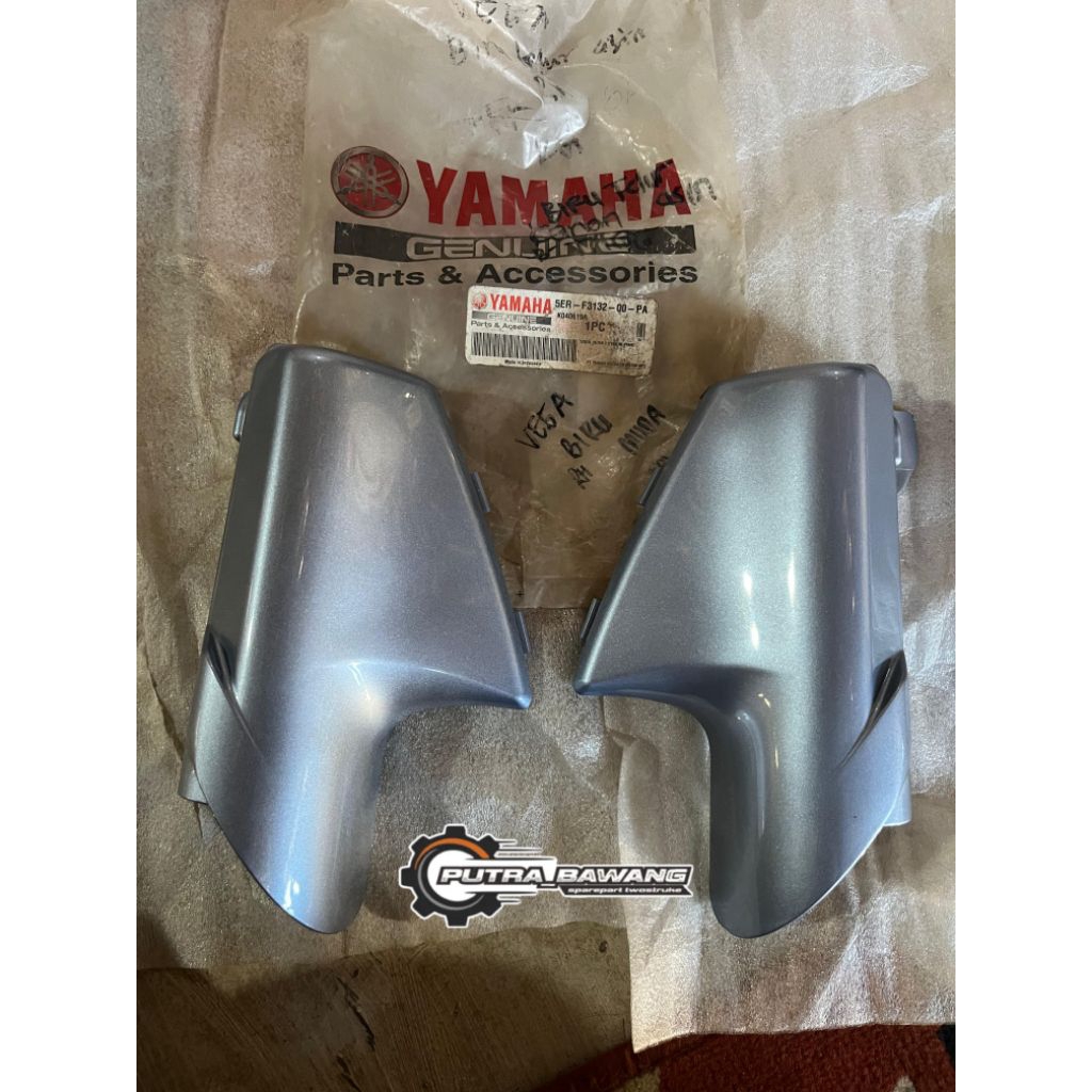 Cover tutup sok shock spakbor depan Biru muda Vega R F1ZR FIZR Original Asli Yamaha 5ER-F3122-00-PA 