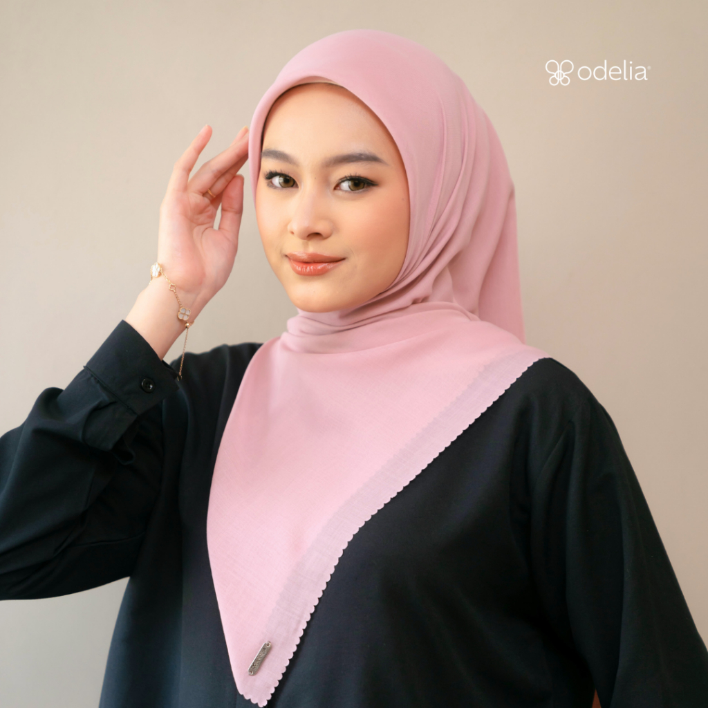 Odelia - Seanna Voal Lux | Hijab Segi Empat Lasercut