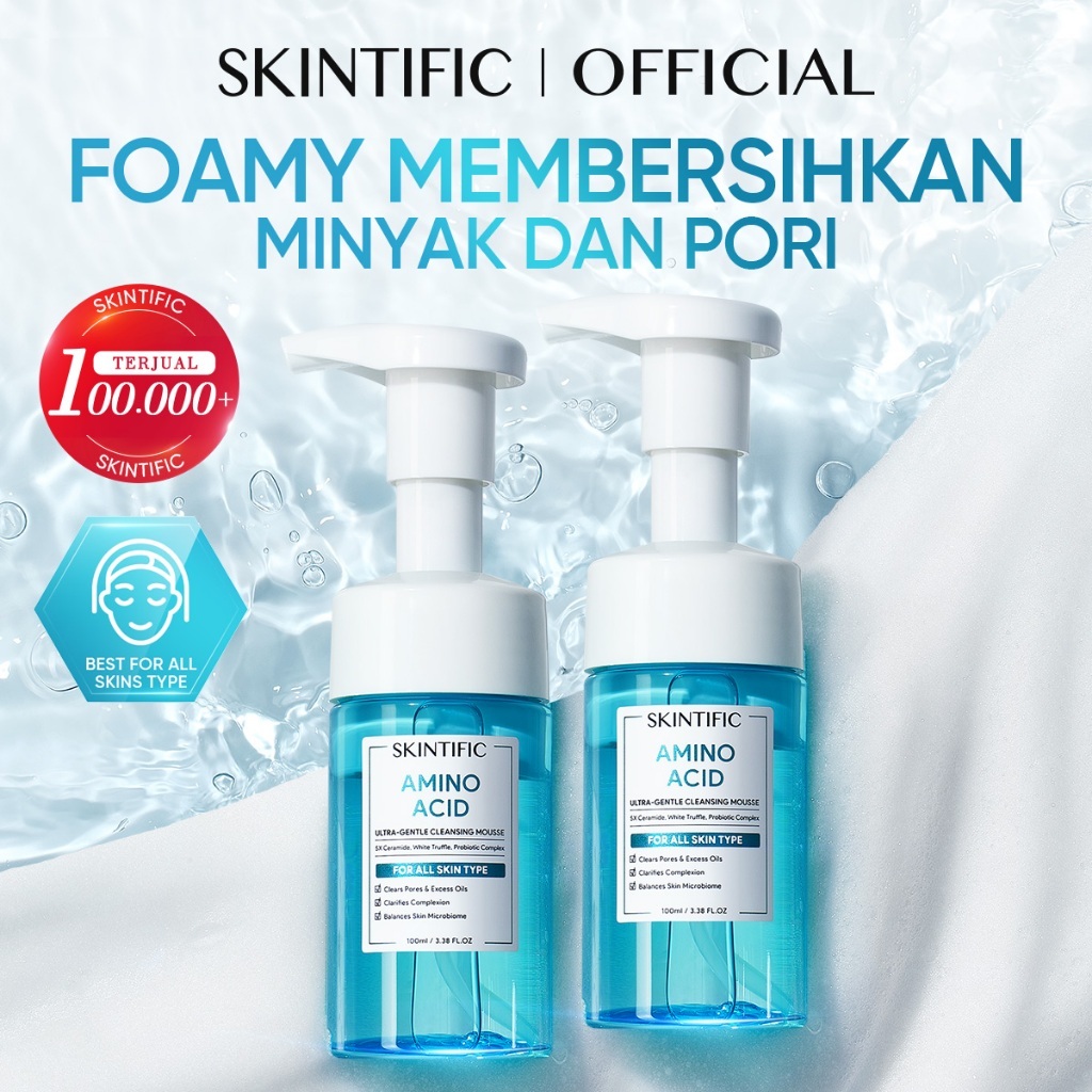 SKINTIFIC - Amino Acid Ultra Gentle Cleanser Mousse 100ml | Oil Control Clean Calming Down and Clear