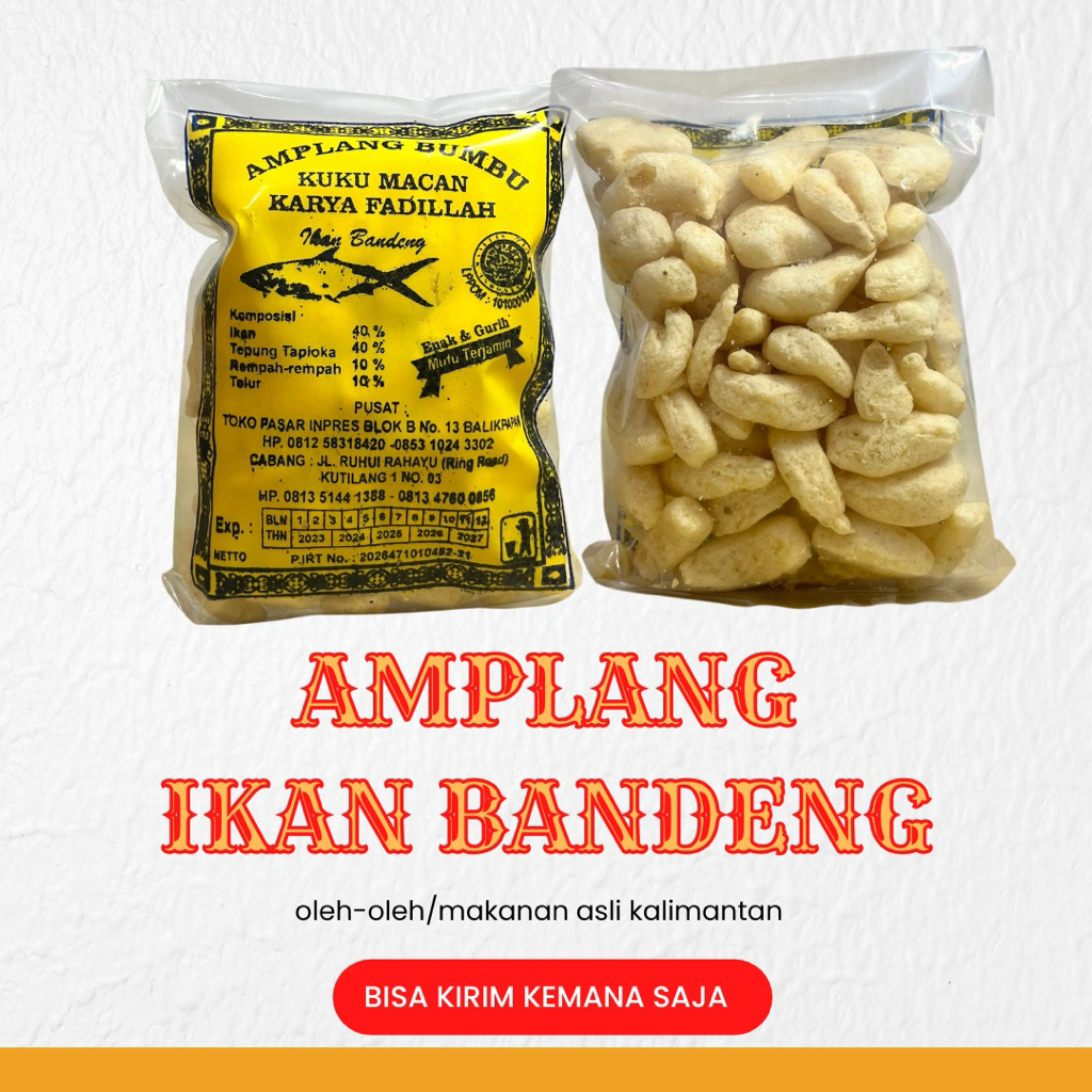 

[New] Amplang Asli Balikpapan Varian Bandeng | Gurih & Renyah