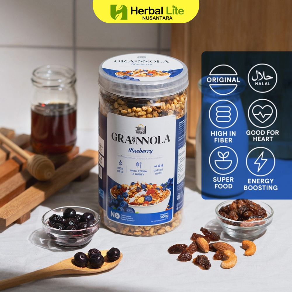 

Timur Tengah Grainnola 500gr Granola Varian Rasa Blueberry Premium Original