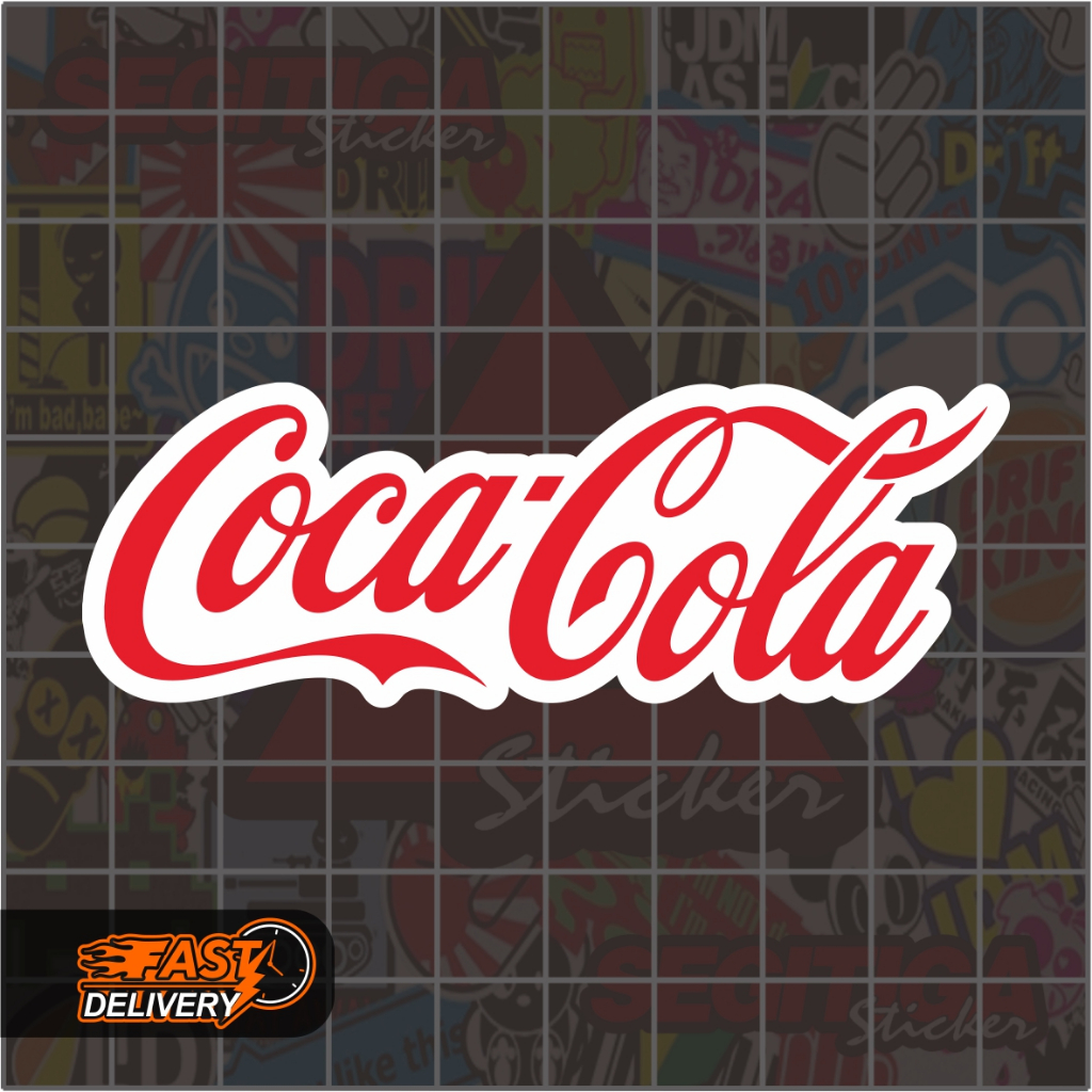 

Sticker Coca Cola Ukuran 8.5 x 3 Cm