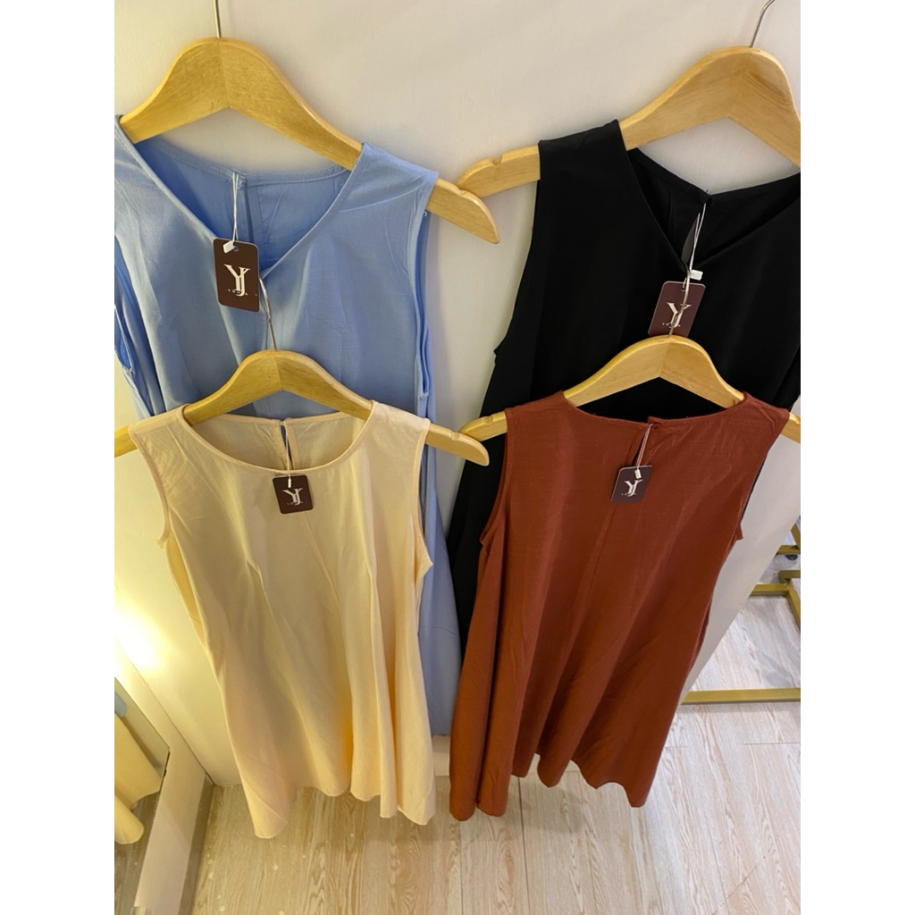 YOUJA-INER MIDI DRESS TANPA LENGAN | KATUN BKK