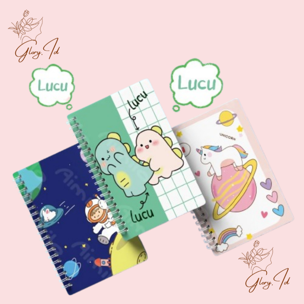 

GLORY.ID | Notebook A5 Aesthetic 40 Lembar Buku Diary Jurnal Stiker Buku Catatan Sekolah