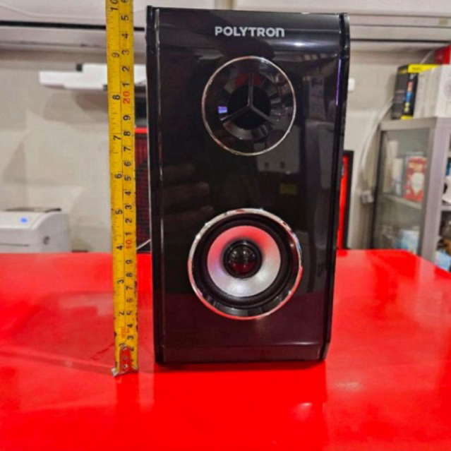 SPEAKER PASIF SATELIT POLYTRON PMA 9523 ORIGINAL WARNA HITAM