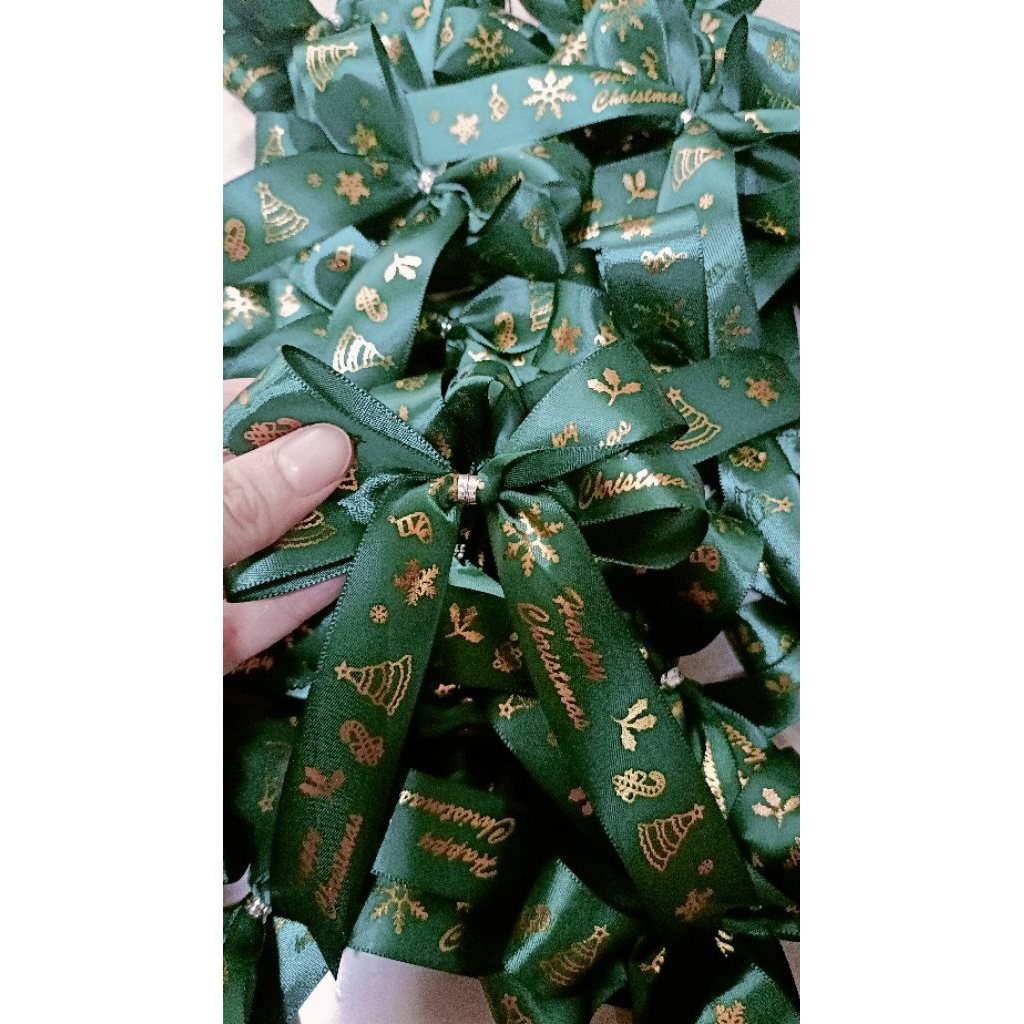 

pita natal pita hias pita jadian chrismast hijau 2000