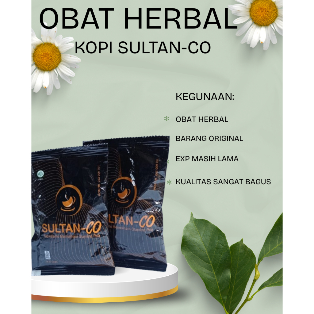 

Terbaru Kopi Herbal Sultan -Co Promil Stamina Pria Dewasa Kopi Herbal