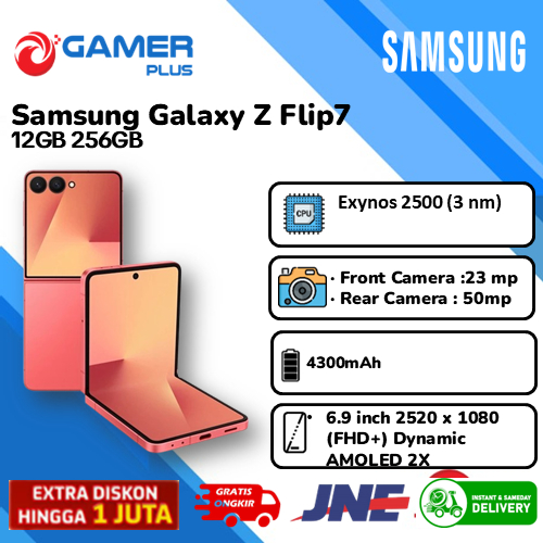 Samsung Galaxy Z Flip7 12/256GB - Blue Shadow | Hp Lipat AI | Kamera 200MP