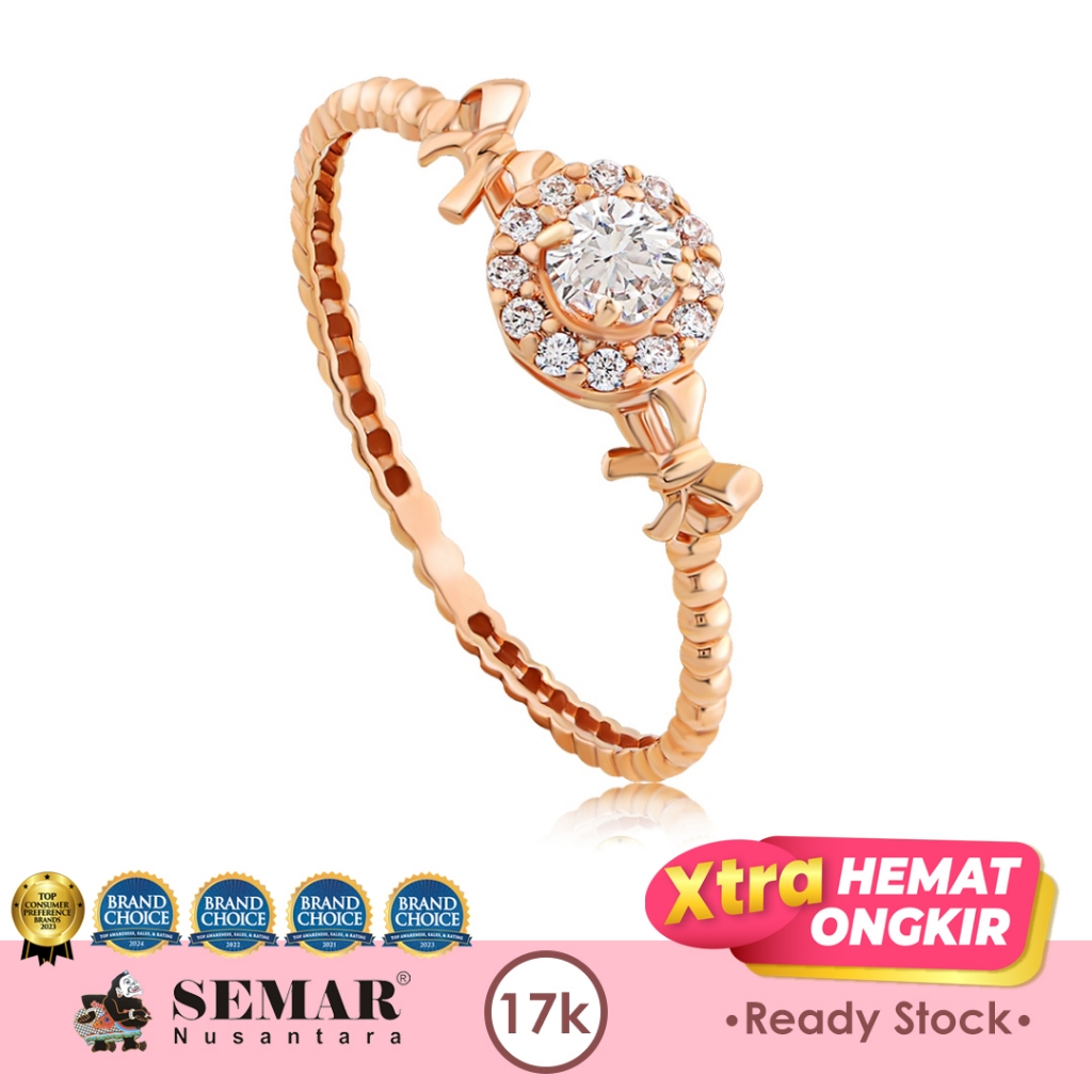 Cincin Emas Jollina Coquette Gold 17K Semar Nusantara