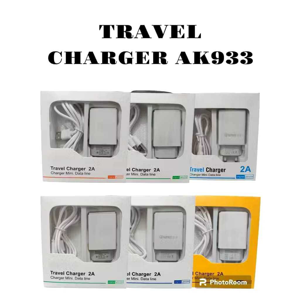 Tc Travel Charger Mini Brand AK-933 Ori 99% 2A Real Kualitas Bagus AK933