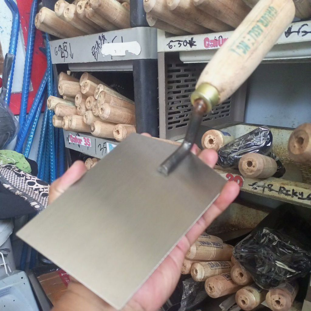 sendok cetok semen GALUR ASLI 15 CM KOTAK