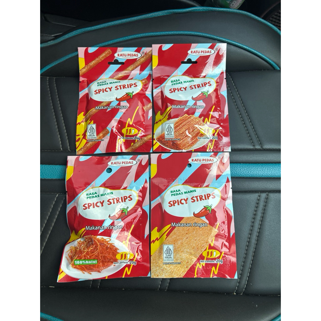

ratu pedas spicy strips 20gram