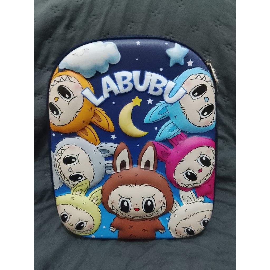 

Tas sekolah untuk anak TK SD labubu motip 3D timbul