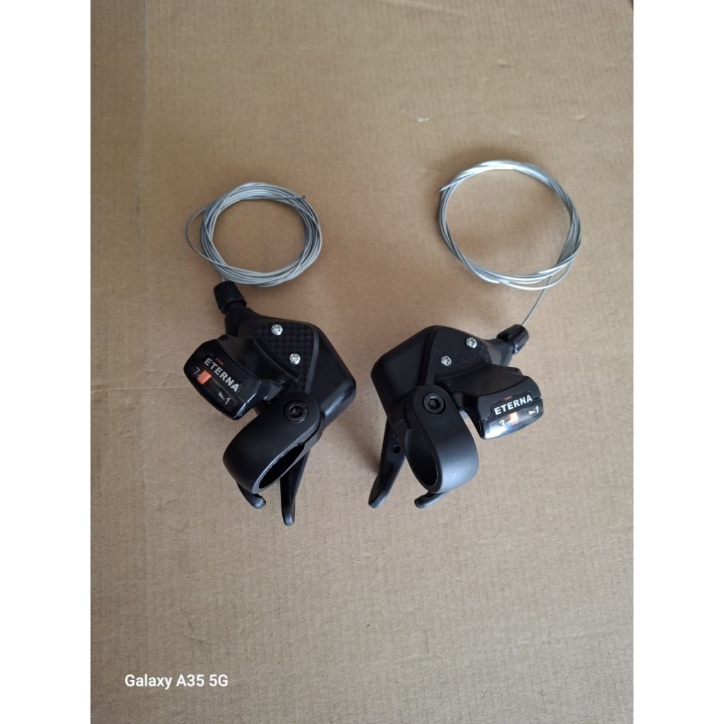 Shifter sepeda MTB 3 speed dan 7 Speed