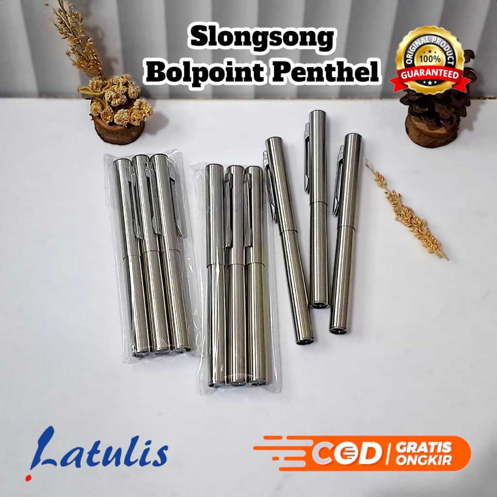 

(3 pcs) Selongsong pulpen penthel / Tanpa Tinta