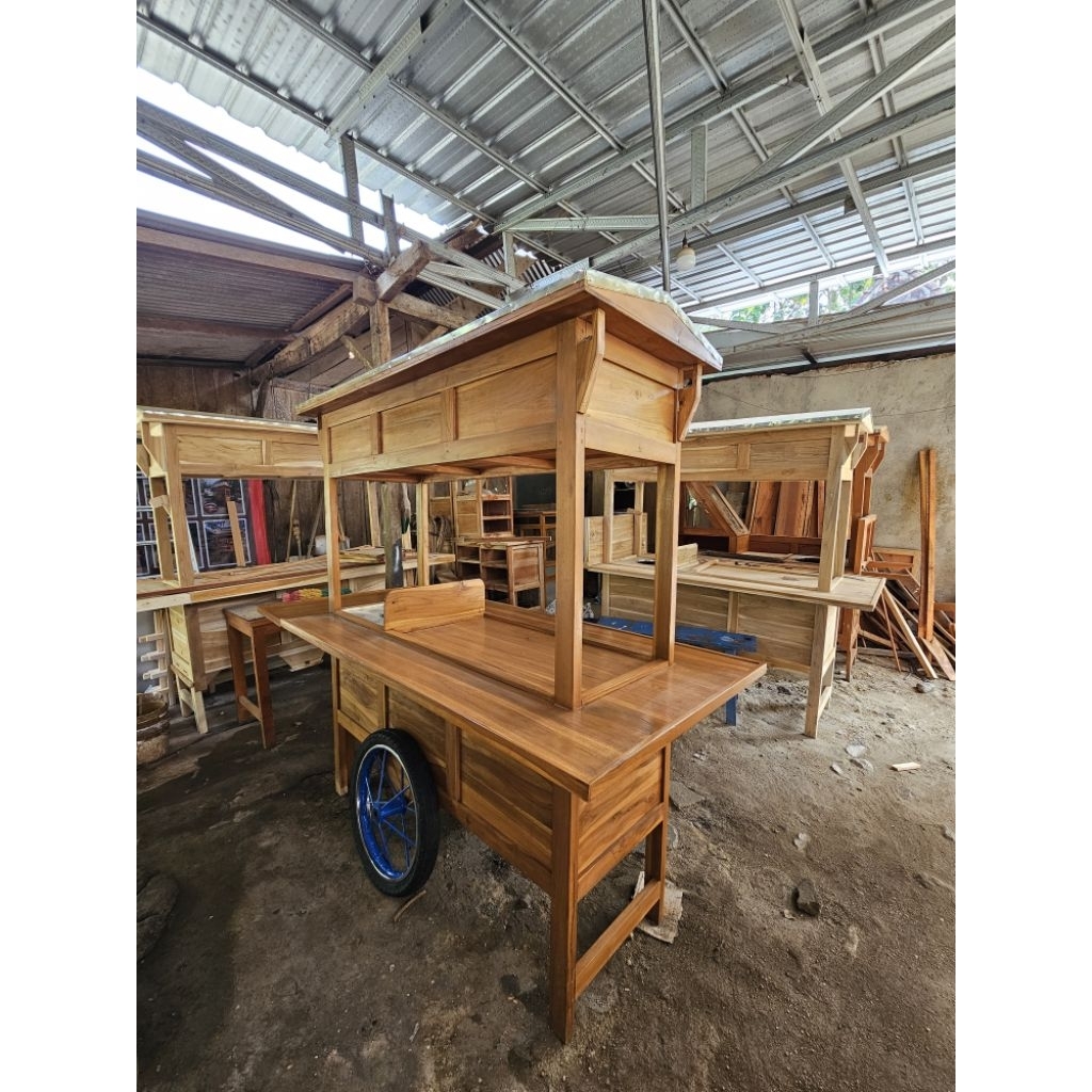 Gerobak angkringan roda