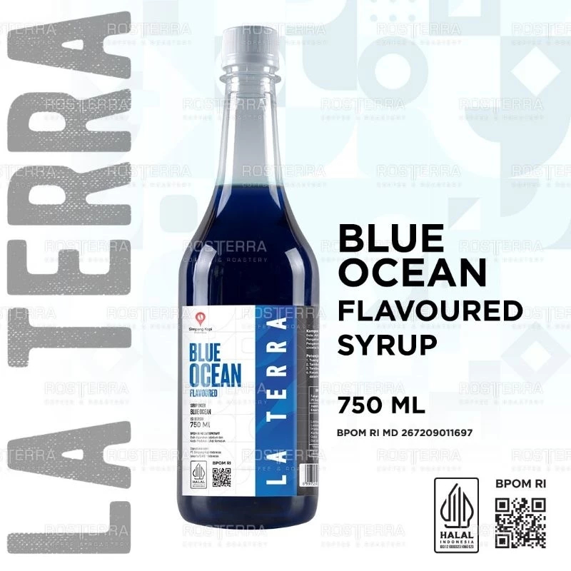 

La Terra Syrup Blue Ocean 750 ml | Flavor Sirup Minuman Rasa