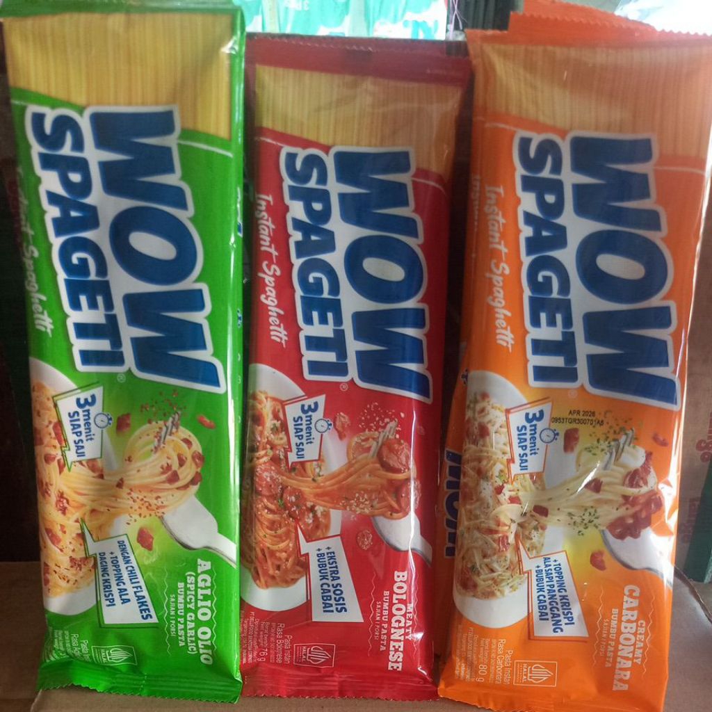 

Spageti Wow instan Spageti