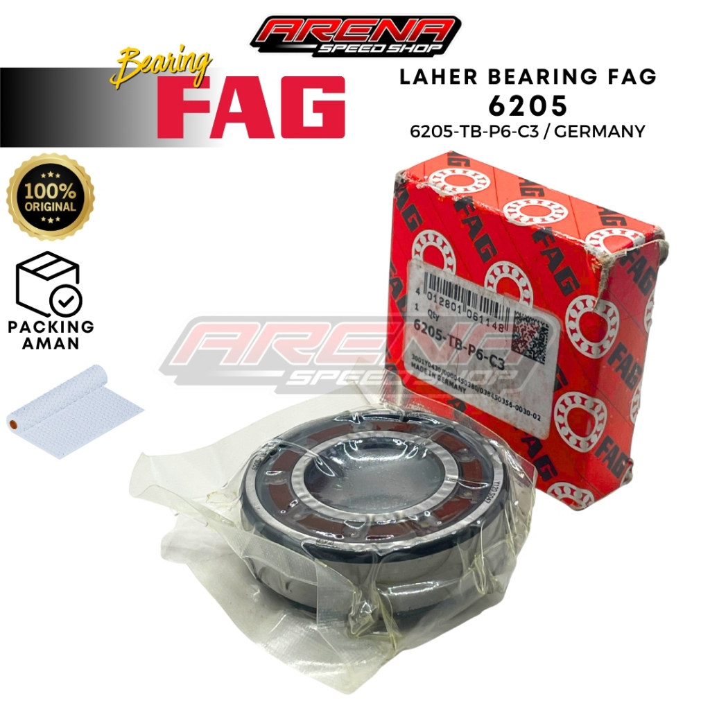 FAG 6205-TB-P6-C3 Germany Bearing 6205 Laher Kruk As Kiri RXK HS Bering Kruk As Kanan Kiri FIZR