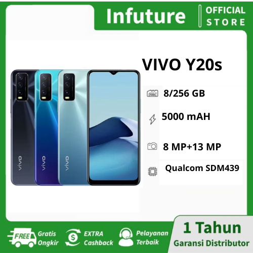 HP SMARTPHONE ANDROID VIVO Y20S RAM 8/256 GB