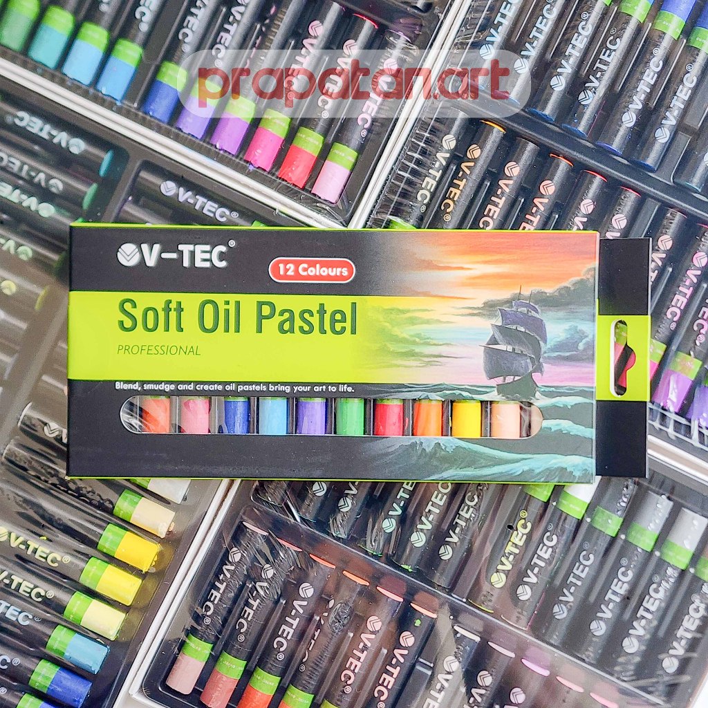 

V-TEC Soft Oil Pastel 12C-48C SOP | Pastel Oil Halus