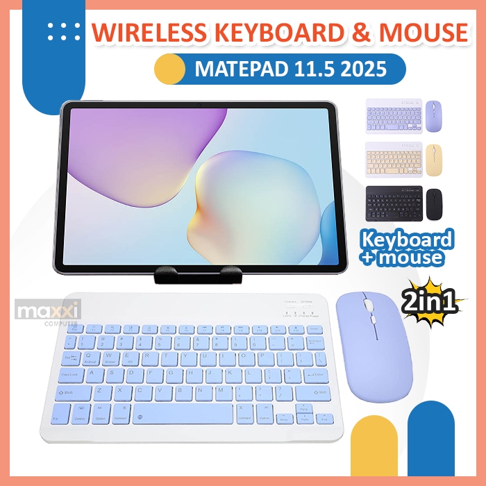 Keyboard dan Mouse untuk Tablet Huawei Matepad 11.5 2025 Tab 11,5 Inch Wireless Bluetooth Blutooth K