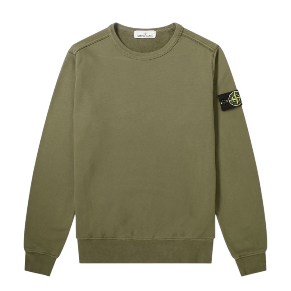 Sweater Crewneck Polos Bed kiri Bordir & Full Tag Bahan Katun hoodie untuk Pria Wanita Like New