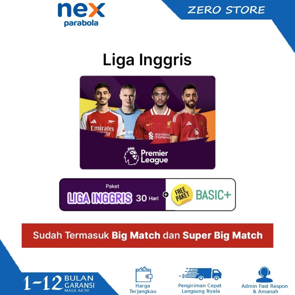Voucher Paket Liga Inggris Nex parabola Liga Inggris Promo