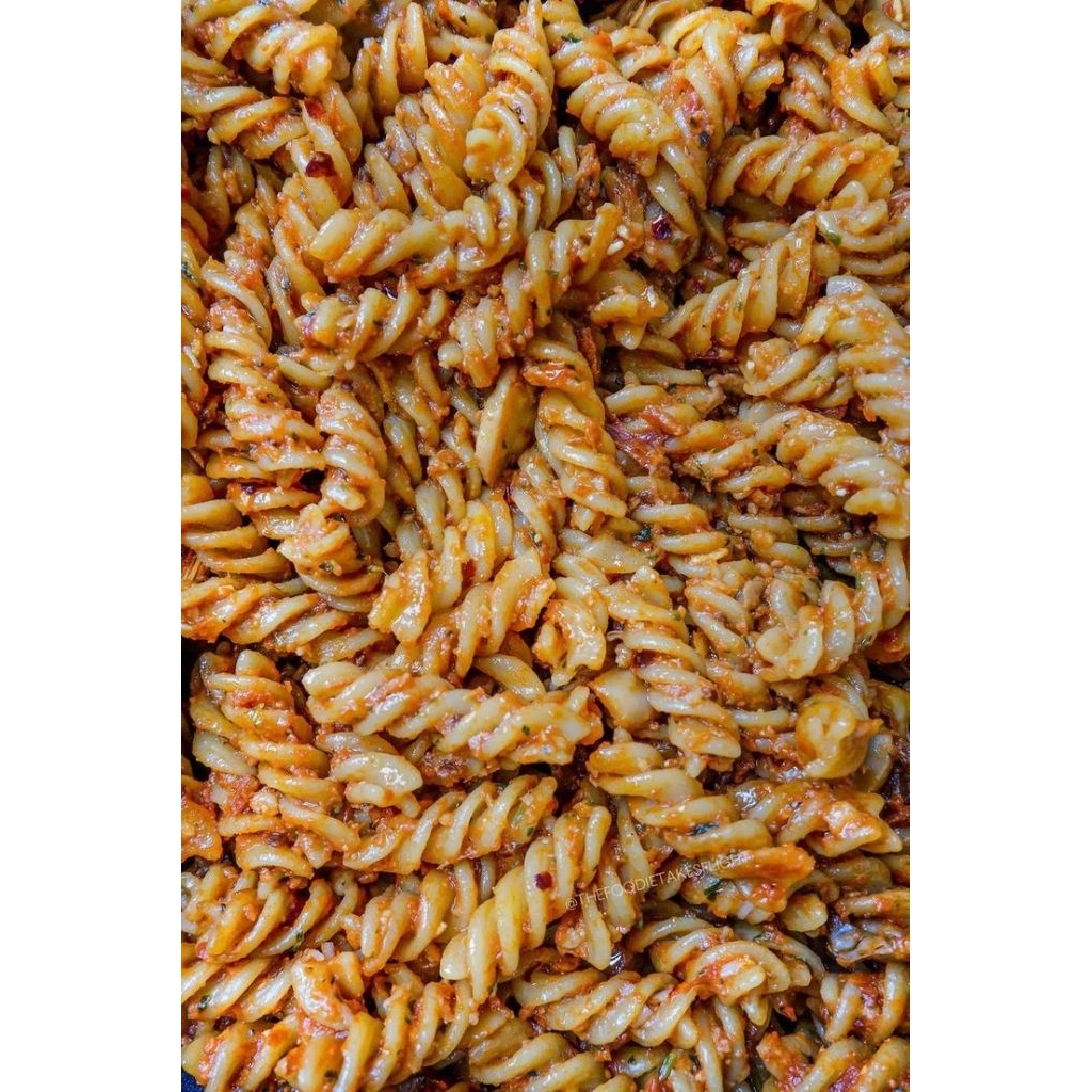 

Makaroni bantet spiral / Makaroni bantet spiral pedas daun jeruk