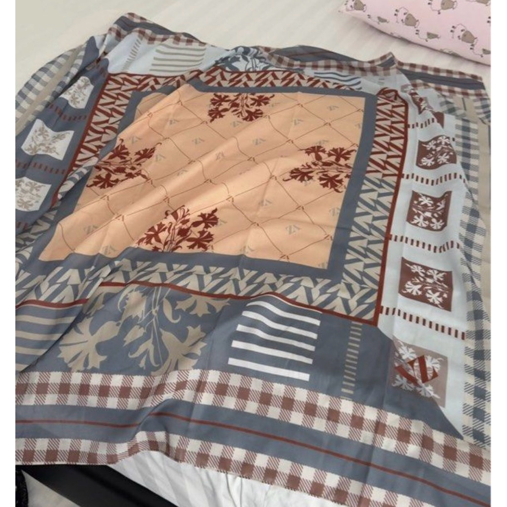 VZ Hijab blue peach NO BOX ORI