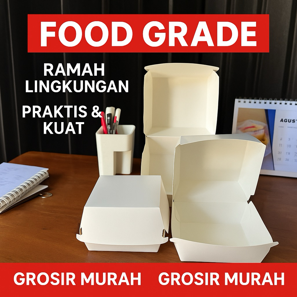 

Paper box burger kotak dus burger kardus burger tebal