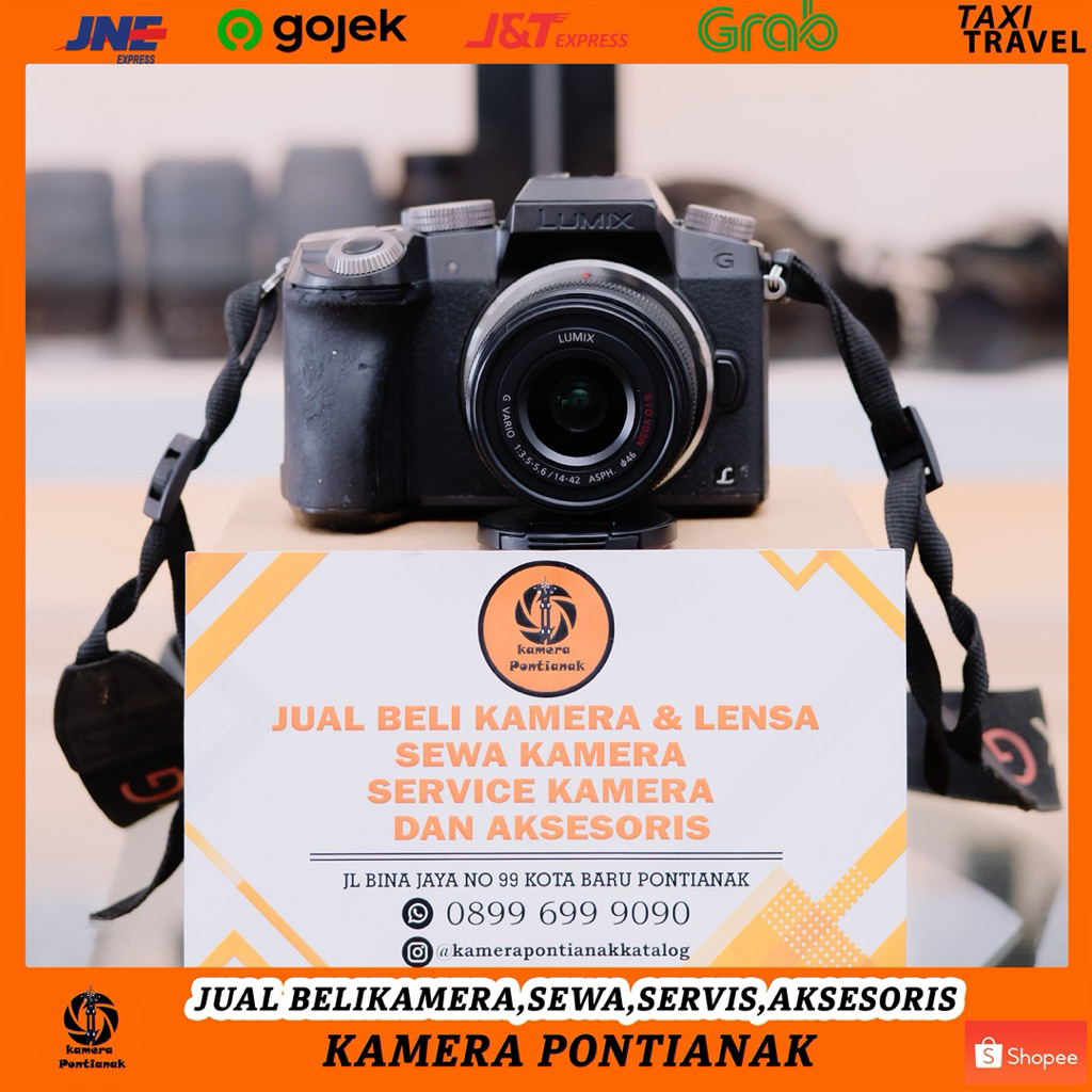 kamera lumix g7+lensa kit