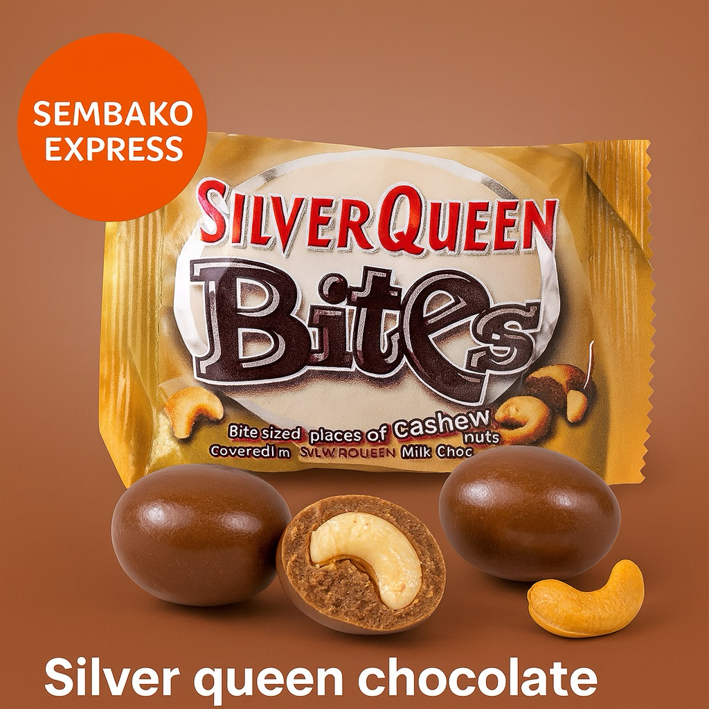 

SilverQueen Bites Cashew Nut Cokelat 30g – Camilan Praktis Lezat