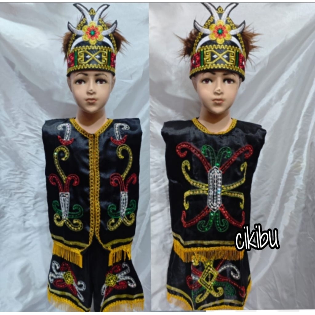 baju adat Kalimantan Timur/Dayak /bordir