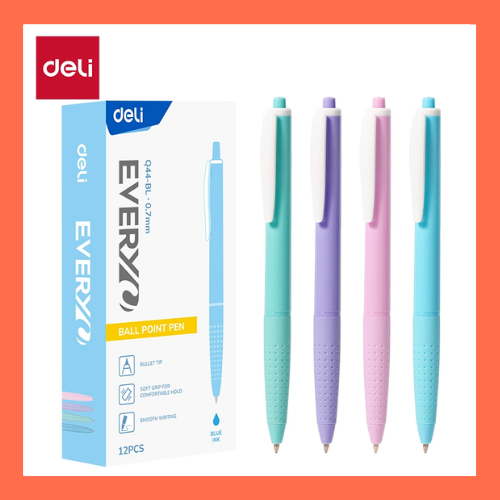 

DELI Pena bolpoint 0.7 biru Q44-BL ( Pcs )