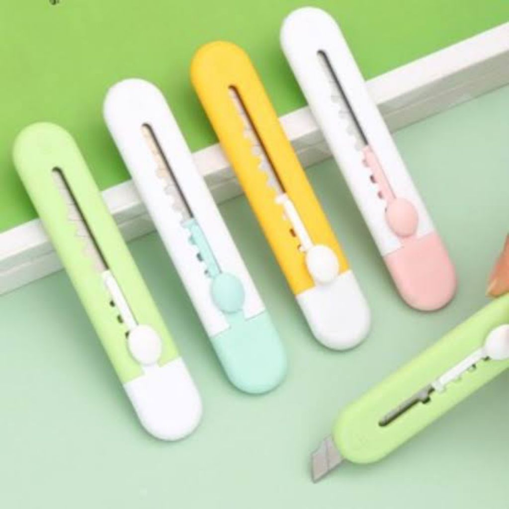 

Pisau Cutter Besi Mini / Pisau Cutter Stainless / Cutter Stainless Cutter Renceng Termurah ART Knife Sharp Portable Mini Auto-lock PRECISION KNIFE