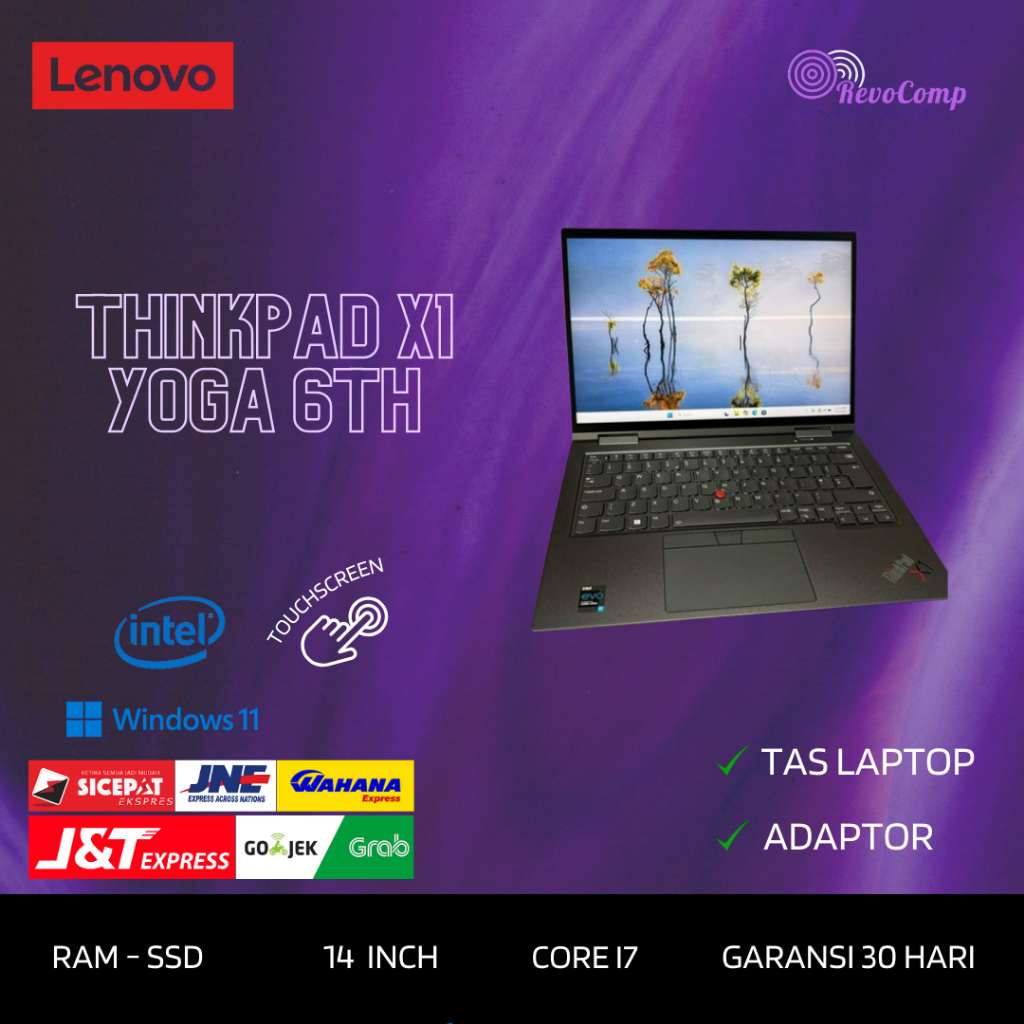 Lenovo Thinkpad X1 Yoga 6th Core i7 Gen 11 Ram 32GB Ssd Win 11 FHD IPS Touchscreen