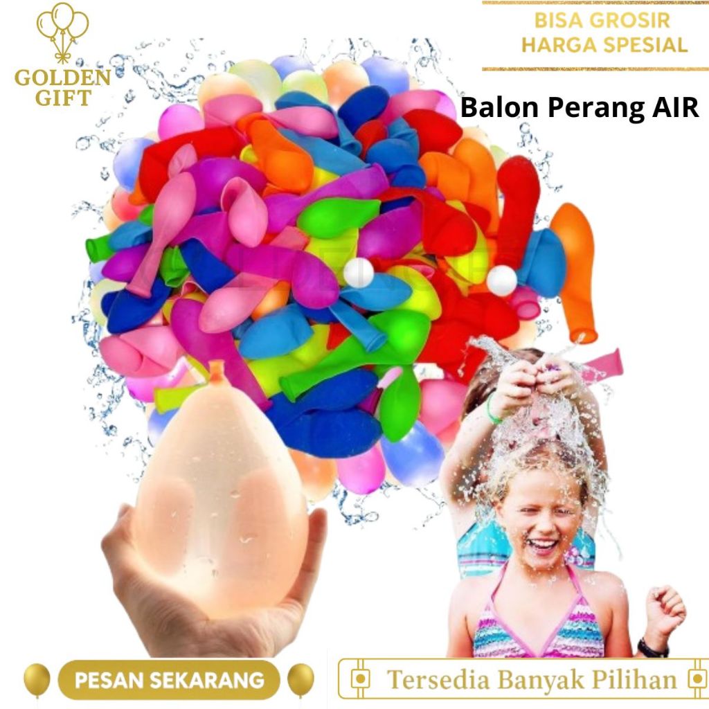 Balon Air Kecil Magic Water Balloons isi 500pcs/Balon Latex Mini/Mainan anak Perang balon air/mainan