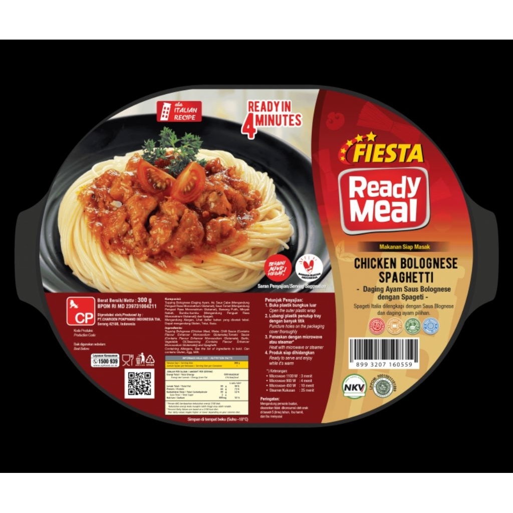 

Ready Meal Spaghetti Chicken Bolognese 320 G