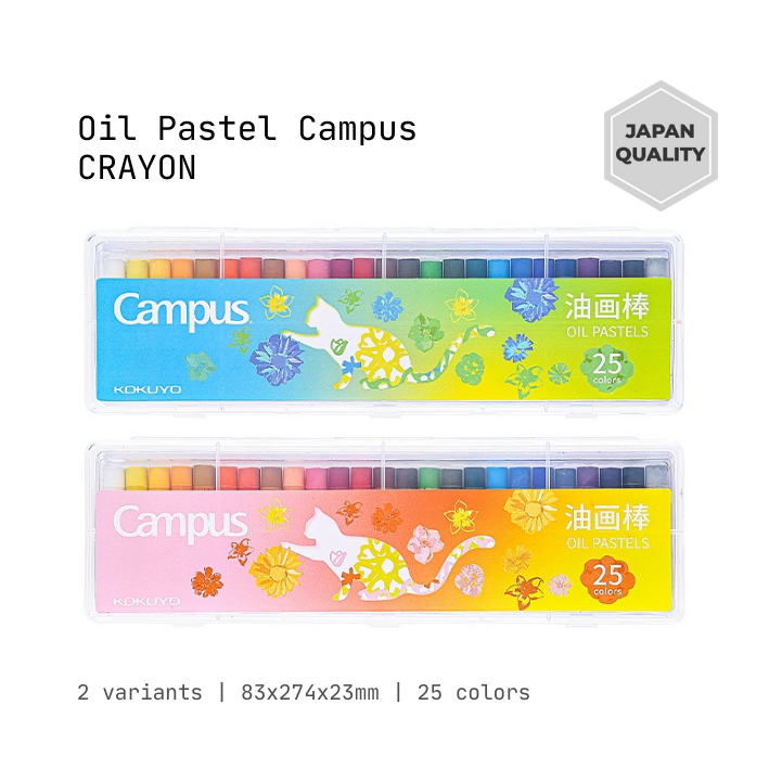 

Kokuyo Campus Krayon Oil Crayon Pastel 25 Warna Color WSG-CR101