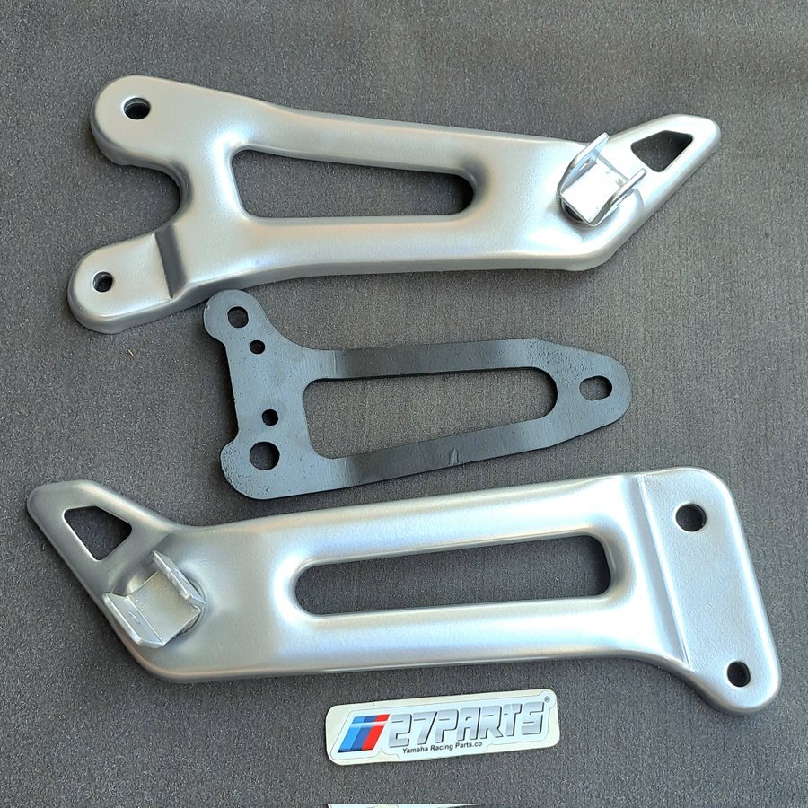 FOOTSTEP RX KING NEW SILVER SET BREKET KNALPOT FOOTSTEP RX KING 2007-2008 SILVER