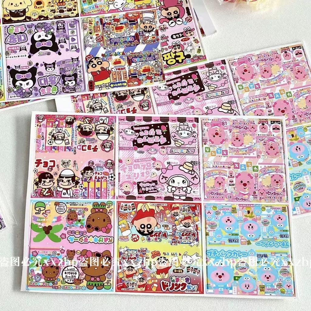 

[HT09] Hang Tag Alas Packing Photo Card Motif Kartun Sanrio Shin Chan Luffy 5,4x5,4cm